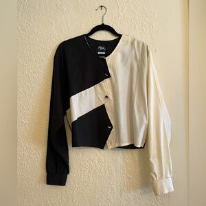 Roper Black and White Button Down Shirt